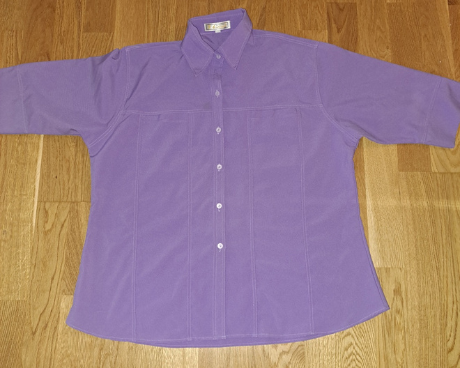 Lyhythihainen violetti jakku koko XL
