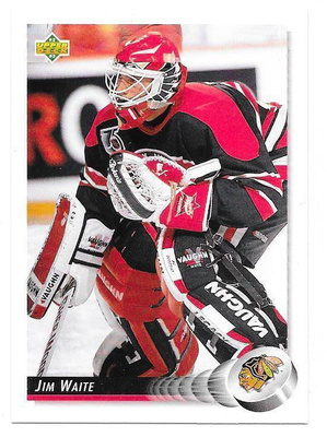 1992-93 Upper Deck #67 Jim Waite Chicago Blackhawks MV
