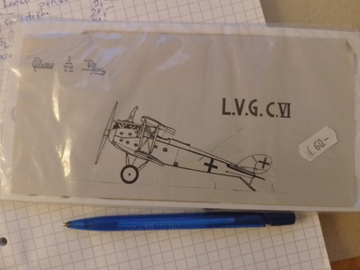 Pienoismalli L.V.G. C.VI 1/72 lentokone