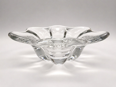 Orrefors lasikulho – Nils Landberg, 1950-luku, 23 cm