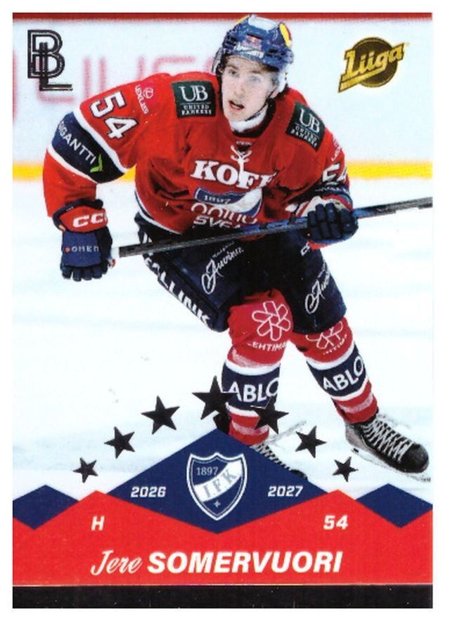 JERE SOMERVUORI HIFK 26-27 Blueline #8 xxx/200 Silver