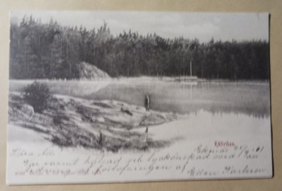 Ekenäs / Tammisaari, miehet Källvikenin kallioilla, p. 1901