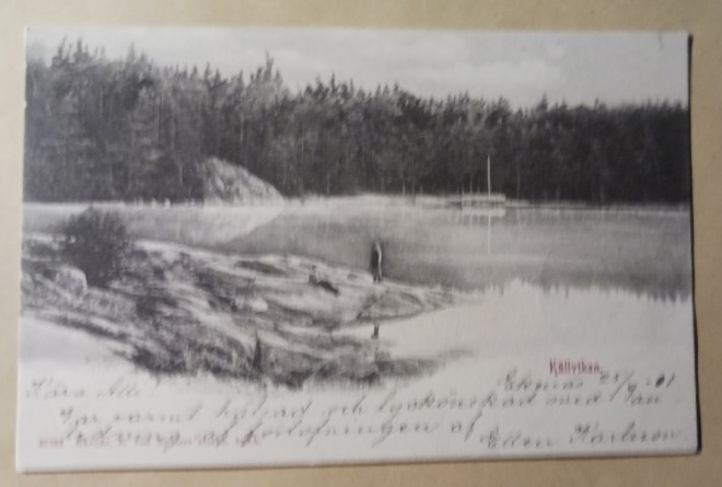 Ekenäs / Tammisaari, miehet Källvikenin kallioilla, p. 1901