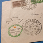 Postilähetyskuori ja merkit XV OLYMPIA HELSINKI 1952 - pikkukuva 3