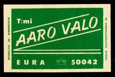 AARO VALO, EURA