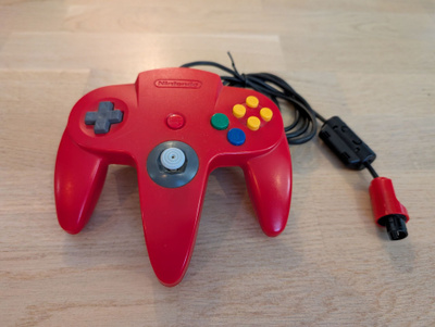 Nintendo 64 ohjain punainen