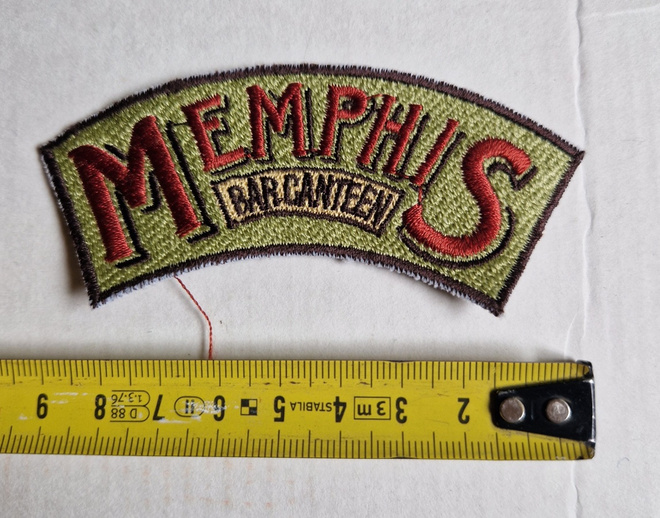 Memphis Bar Cantee vintage kangasmerkki
