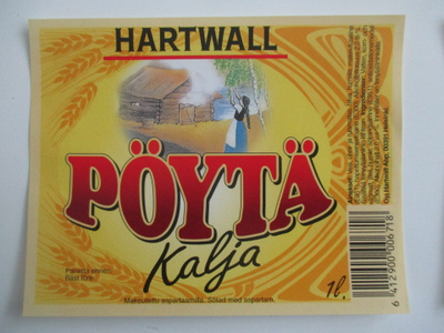 VANHA OLUT ETIKETTI - PÖYTÄKALJA (K26-37)