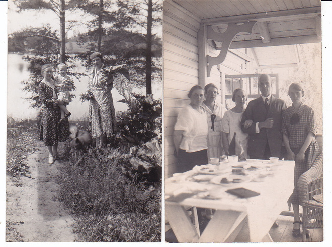 2 VANHAA Valokuvaa Tyynelä 1925-1930 Postikorttikoko