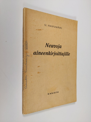 Urho Havumäki : Neuvoja aineenkirjoittajille