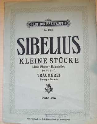 Jan Sibelius: Kleine Stücke, Op. 34 Nr. 5 Träumerei