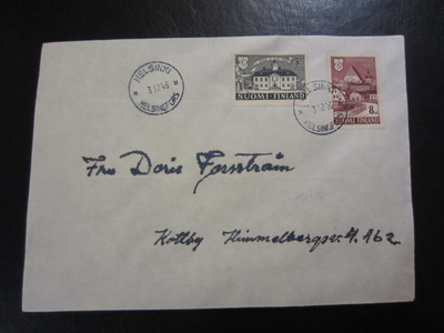FDC 1946 Porvoon 600-vuotisjuhla