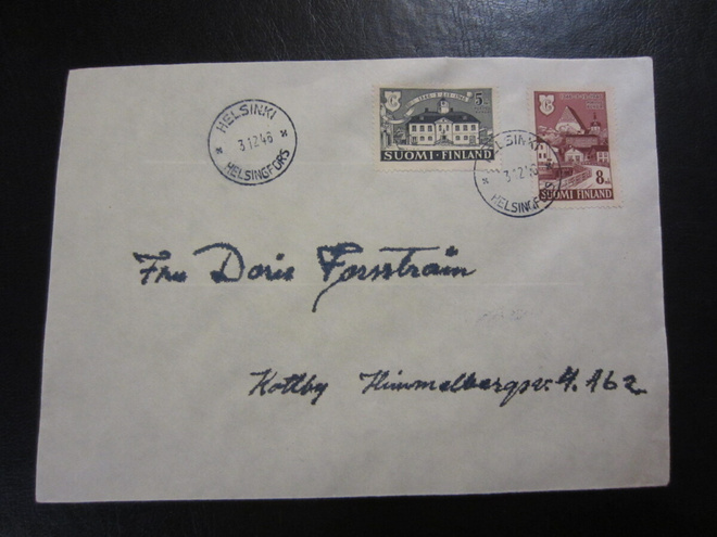 FDC 1946 Porvoon 600-vuotisjuhla