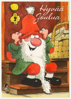 Mauri Kunnas : Tonttu portailla