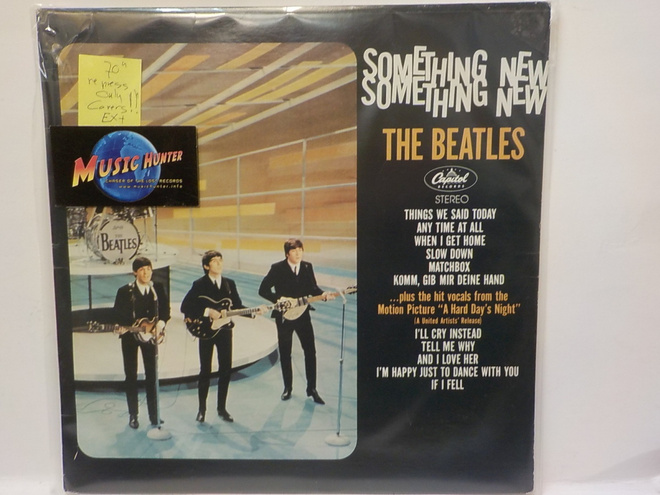 THE BEATLES - SOMETHING NEW PELKÄT TYHJÄT KANNET 70 REPRESS