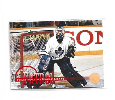 FELIX POTVIN (mv) CREASE PATROL # 4 of TEN LEAF 1994-95