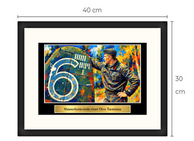 Uusi Mannerheim-ristin ritari Oiva Tuominen art print
