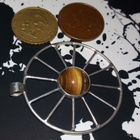 ISO Kotimainen Desing ,Hopea, riipus, tiikerinsilmäkivi, - pikkukuva 2