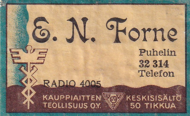 E, N. Forne, Radio 4005, 1/12