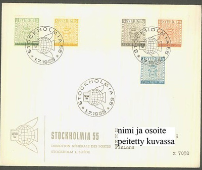 Ruotsi Mi 406-10 FDC