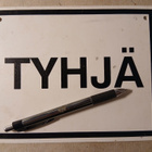 Kyltti SULJE PUOMI & TYHJÄ - pikkukuva 1