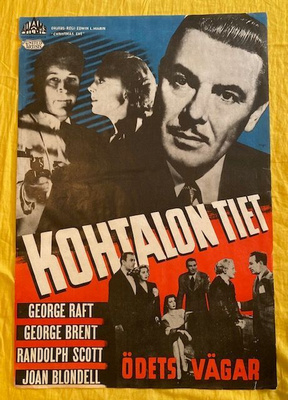 Kohtalon tiet(1947). Elokuvajuliste.