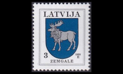 Latvia 372C_V ** Käyttösarja vaakuna 3 S -99 (1994)