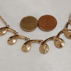 Vintage Amerikalainen Gold double kääty kaulakoru riipus - pikkukuva 2