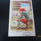VANHA JOULUKORTTI 1950 KULKENUT KORTTI - pikkukuva 1