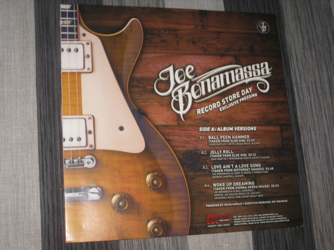 LP Joe Bonamassa – Record Store Day - Exclusive Pressing