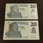 Nigeria 20 Naira, 2kpl erilaisia, UNC - pikkukuva 1