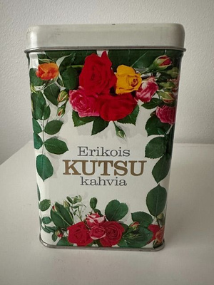 Metallinen kahvipurkki