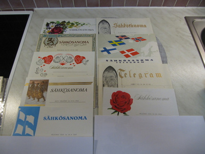 Sähkösanomia vanhoja 9 kpl.