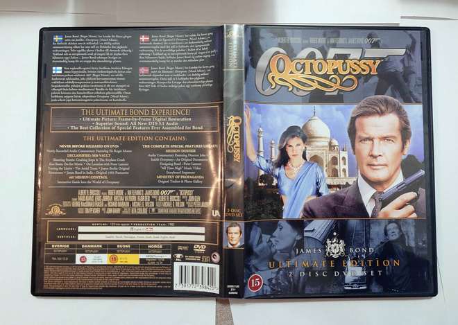 James Bond 007 Octopussy DVD suomitxt
