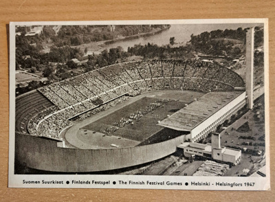 Helsinki, Suomen Suurkisat 1947, n:o2 stadion, kulkematon