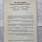 H. Foster - The Anti-Aesthetic: Essays on Postmodern Culture - pikkukuva 2