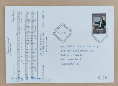 1969 FDC Armas Järnefelt