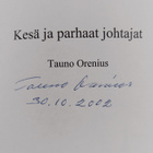 Tauno Orenius : Kesä ja parhaat johtajat (signeerattu) - pikkukuva 3