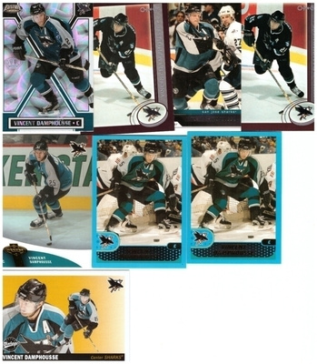 8 x VINCENT DAMPHOUSSE San Jose Sharks