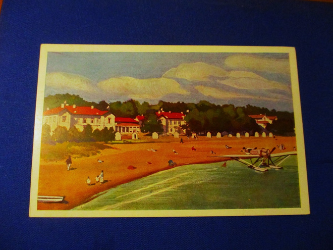 Hanko Pension Bellevue mainoskortti 1920 - luku *