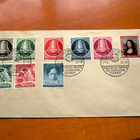 1952 Saksa sekapostite messukuorella Mi 236e merkit - pikkukuva 1