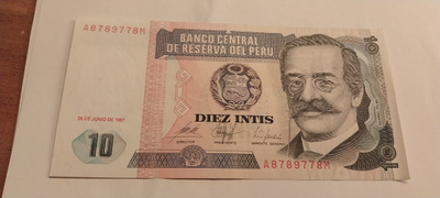Peru 10 intis 1987