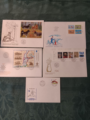 Fdc- kuoria Suomi 5 kpl