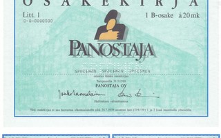 OKK 1988 Panostaja Oy spec, Tampere pörssi