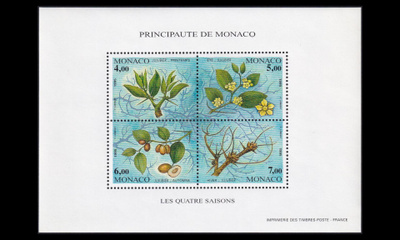 Monaco 2222-5BL66 ** Neljä vuodenaikaa luonto (1995)