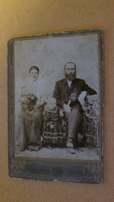 Vintage pahvivalokuva