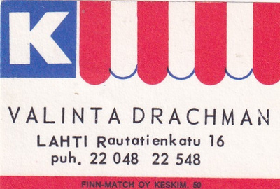 Lahti. Valinta Drachman   b584