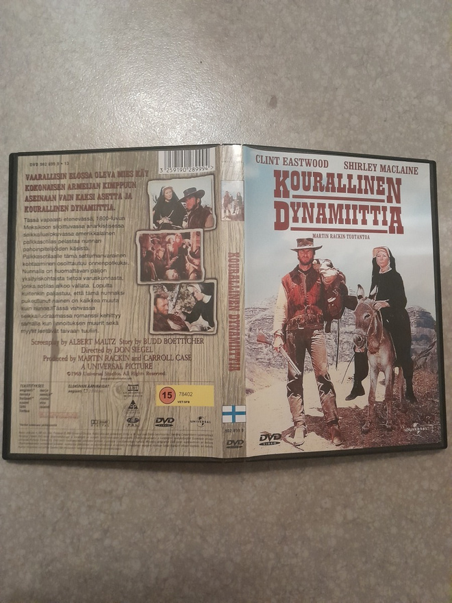 Kourallinen dynamiittia dvd,clint eastwood