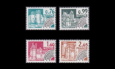 Ranska 2187-90 ** Historiallisia rakennuksia (1980)