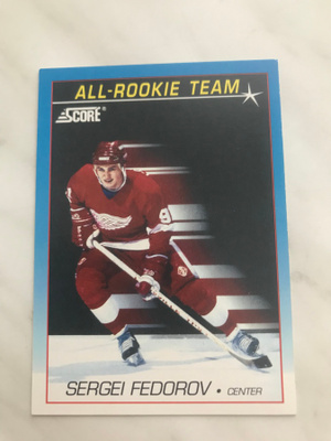 1991-92 Score Canadian Sergei Fedorov #382